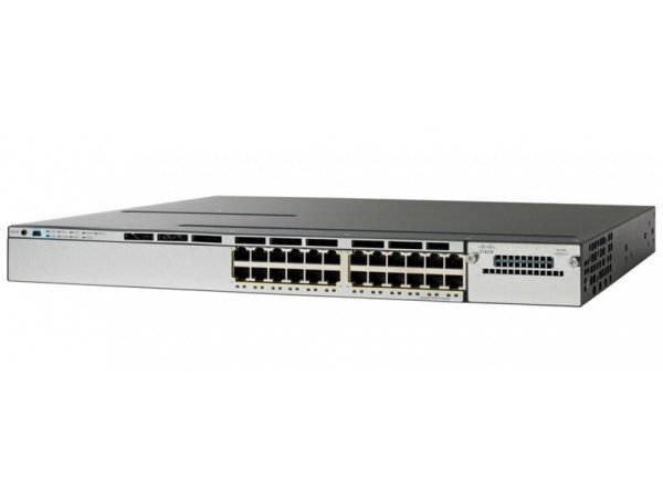 Cisco Catalyst 3850 24 Port UPOE IP Base, WS-C3850-24U-S